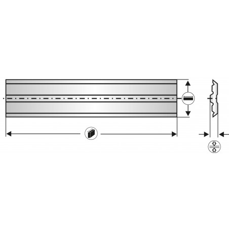 Fer réversible HSS système Centrofix® / Centrostar®