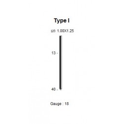 Pointes sans tête type GA (1,2 mm)