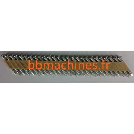 Pointes à sabots d'ancrage en bande papier 34°