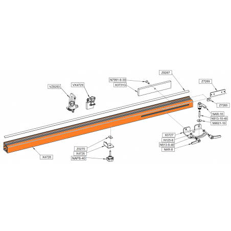 Règle profilée pour tenonnage