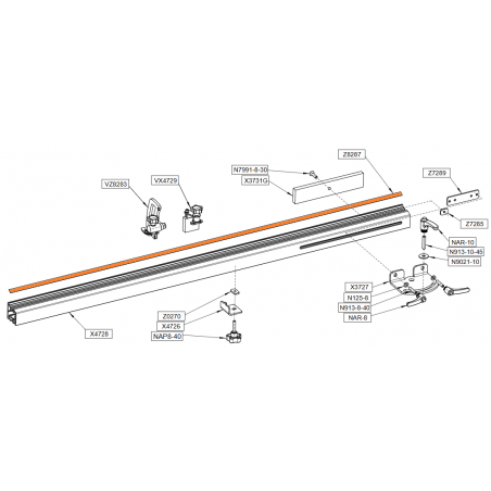 Ruban gradué 1440 mm