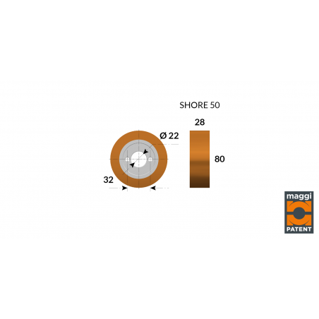 Galet FEEDER GRIP 758 pour...